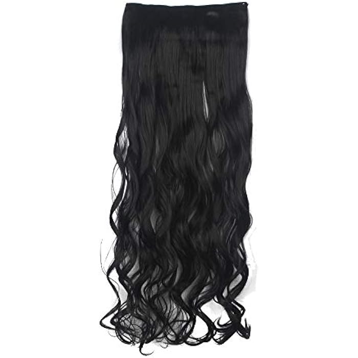 DILLARDS Fashion Fluffy Long Curly Hair Extension Dark Black - Image 2
